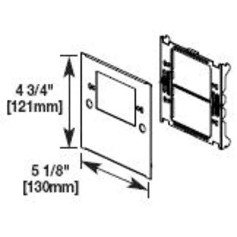 One-Gang Device Plate / 4000 Series Raceway, Ivory By Wiremold V4047C-1