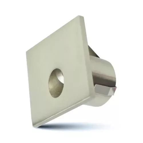 ORTECH STS1W-SN, 2'' Square LED Step Light, 12VDC, 1W, 20LM, 3000K/5000K, 60º Beam Angle, 80CRI, Satin Nickle