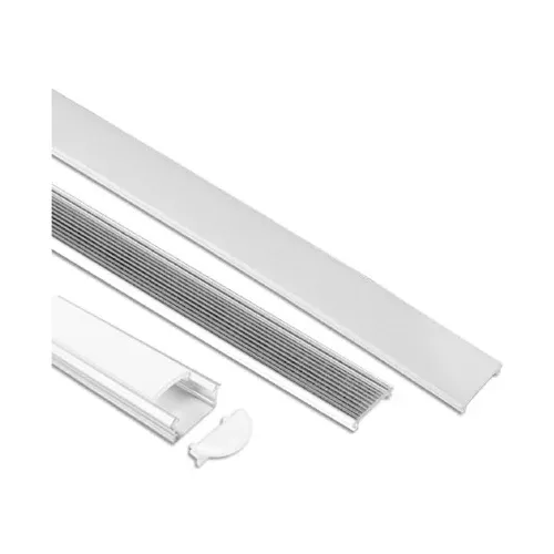 ORTECH YD-1607-2m, LED Strip Light Channel with 16mm width, aluminum back & plastic cover 2 meters