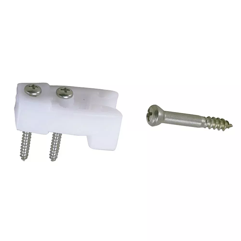 Perko Door Catches – White Nylon/Stainless – Pair [0554DP]