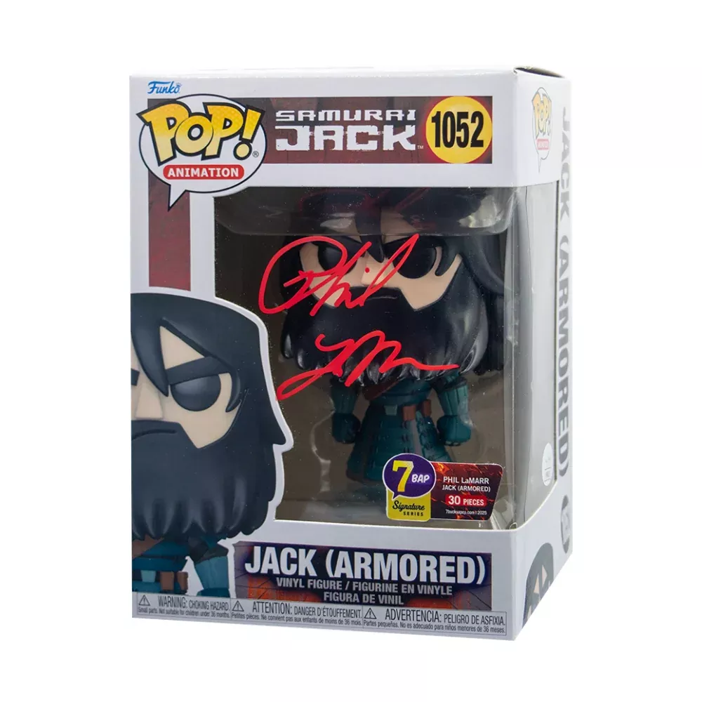 Phil LaMarr signed Jack (Armored) Funko Pop – 7BAP Signature Series