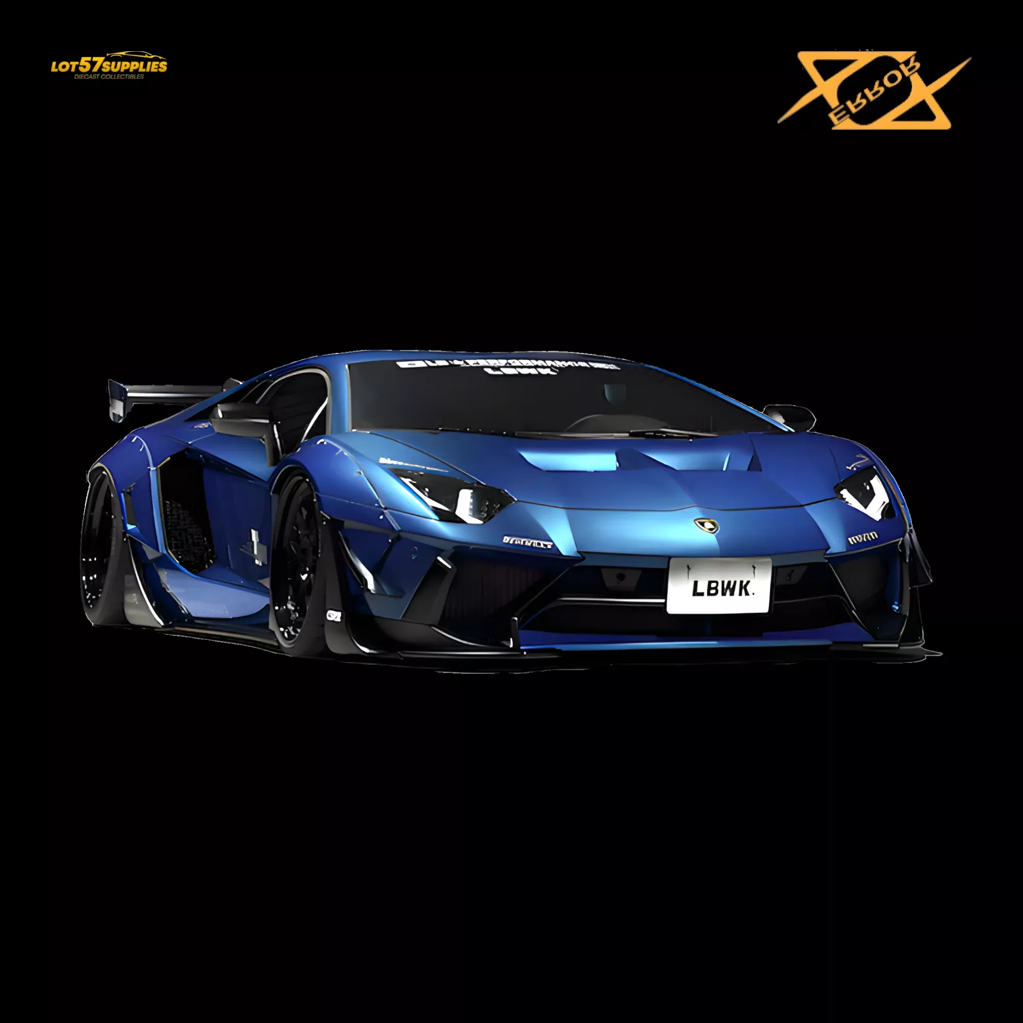 (Pre-Order) 404ERROR Lamborghini Aventador LBWK 2.0 Blue 1:64