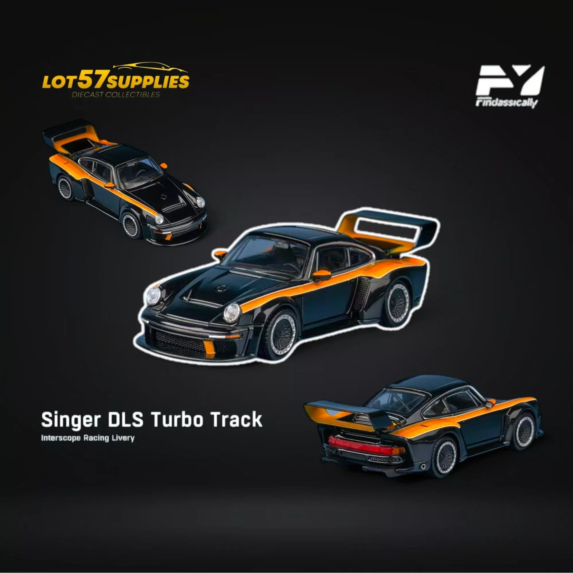 (Pre-Order) FindClassically Singer DLS Turbo Black Pearl 1:64