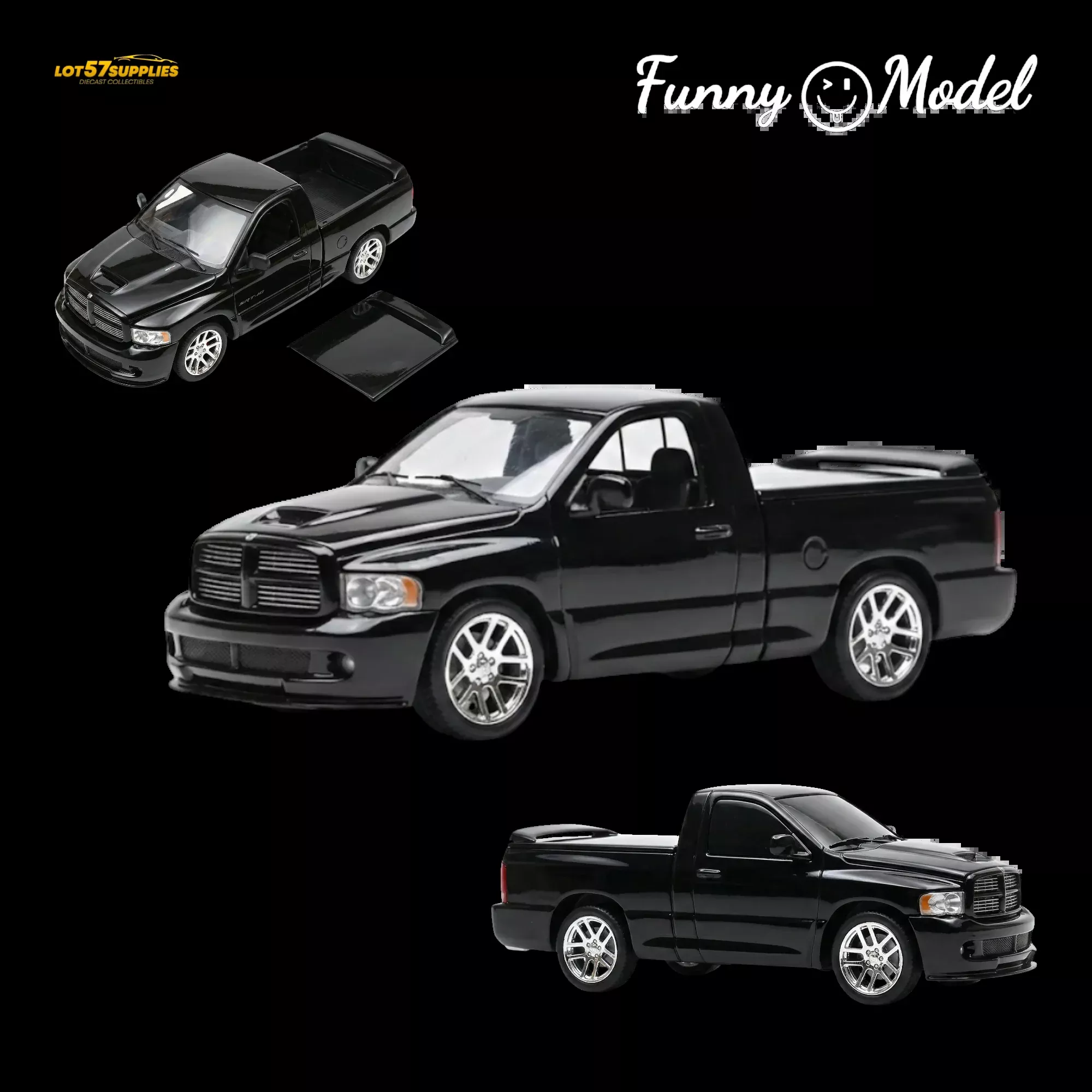 (Pre-Order) Funny Model Dodge RAM SRT-10 Black Crystal 1:64