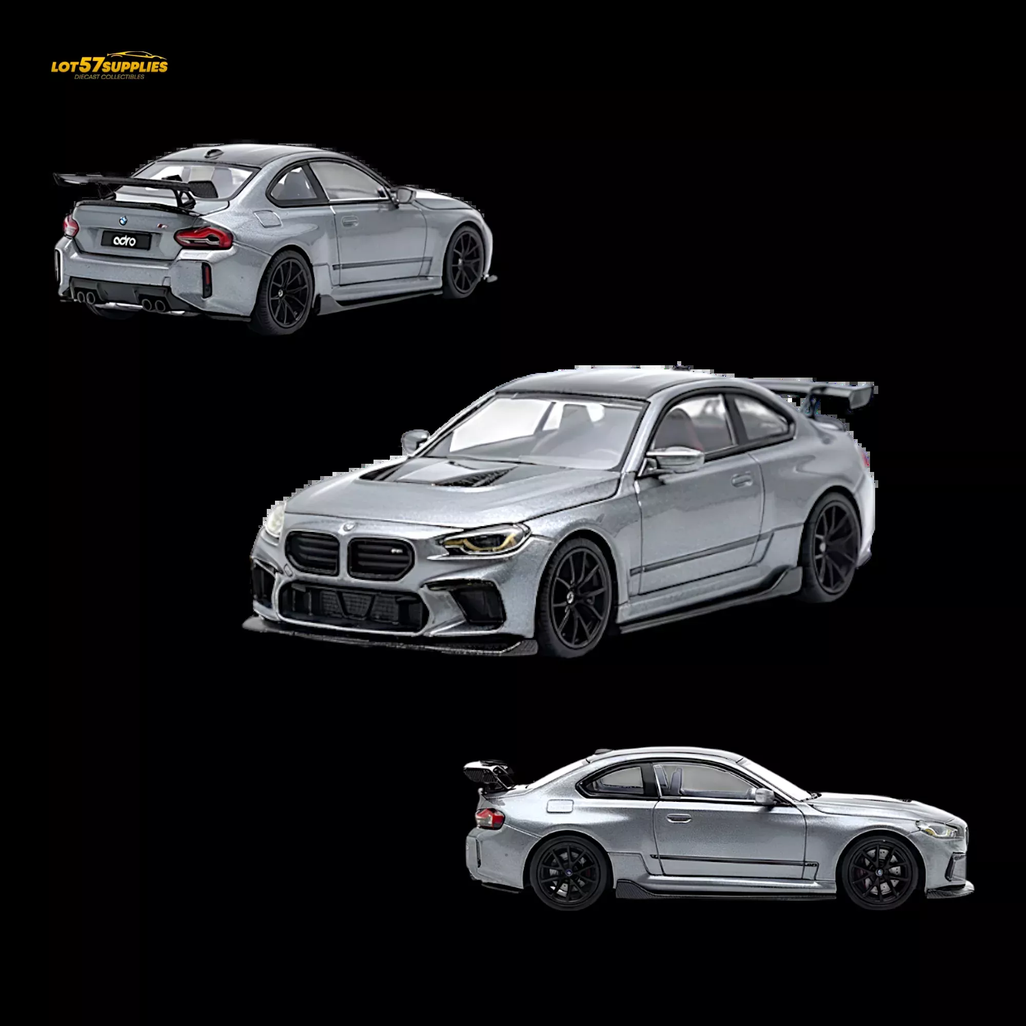 (Pre-Order) SW BMW G87 M2 ADRO – Low Tail Titanium Grey 1:64