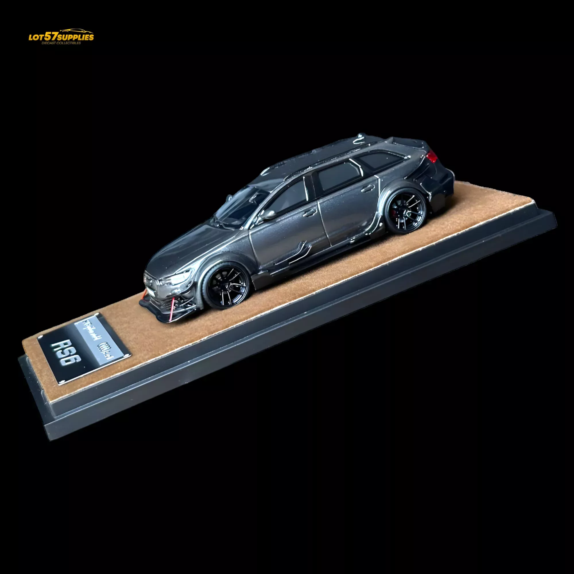 Qidian Model Audi RS6 Avant (C7) Gungrey 1:64