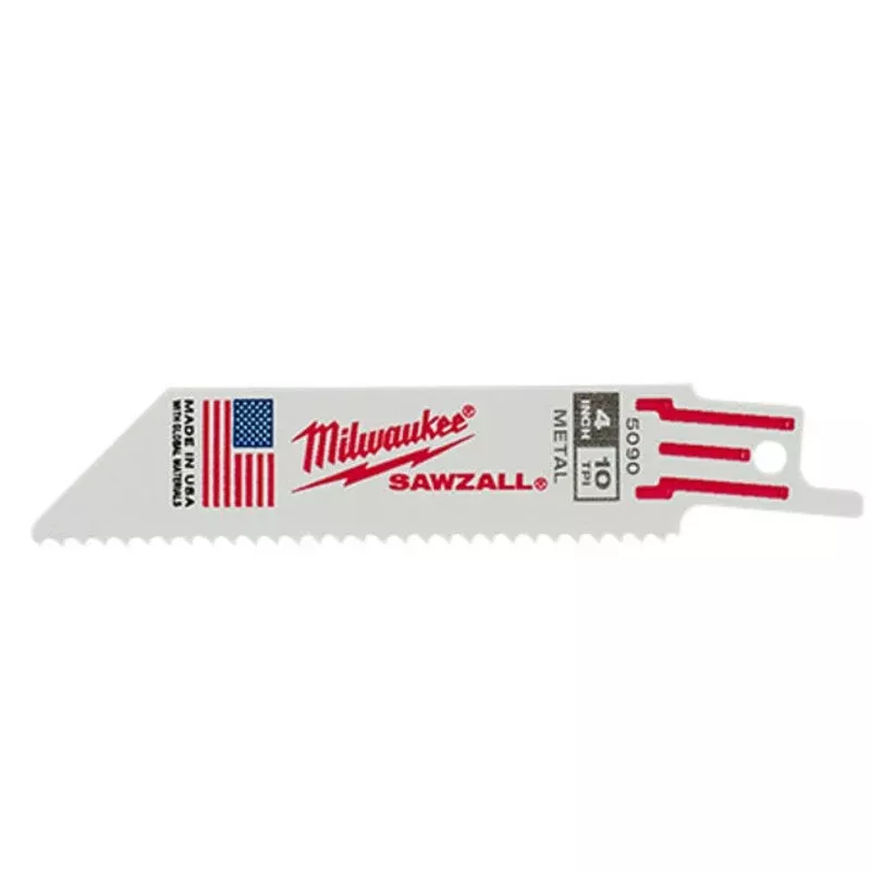 Reciprocating Saw Blade, 4" By Milwaukee 48-00-5183