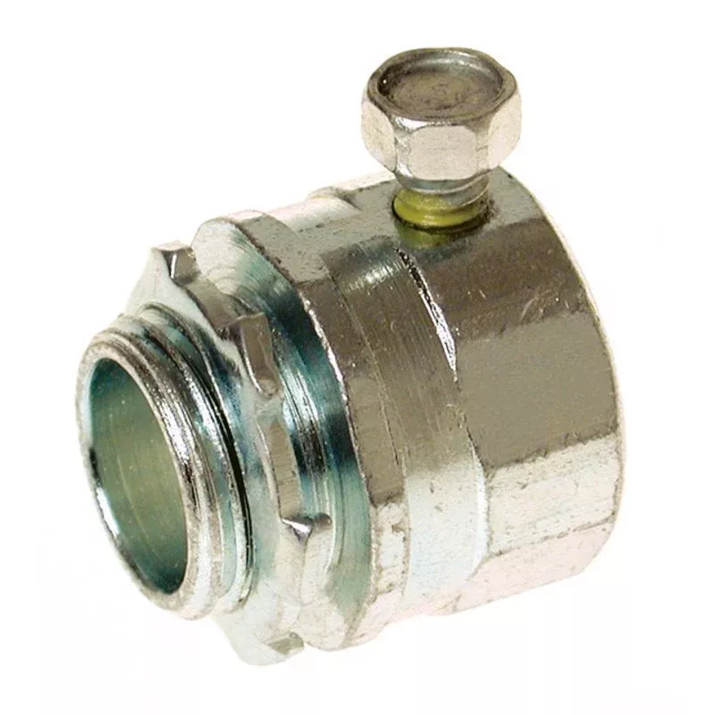 Rigid Set Screw Connector, 1″ Diameter, Malleable Iron/Zinc By Appleton SNTC100