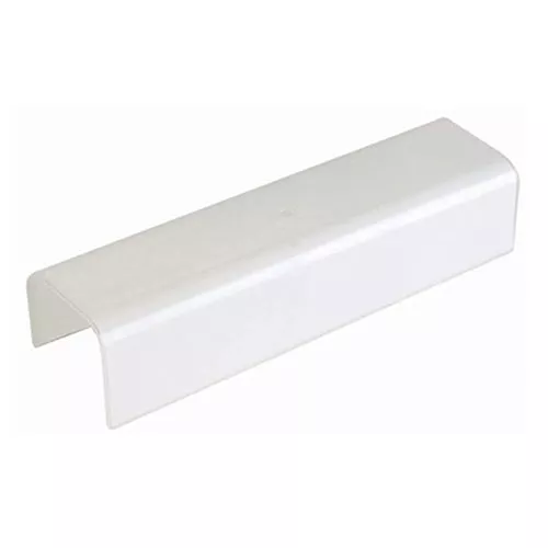 Satco 50-379, 14" WHITE U BEND CHANNEL, ''U'' Channel 14'' (Horizontal) Hole Centered From End, 1/8 Slip, White Finish