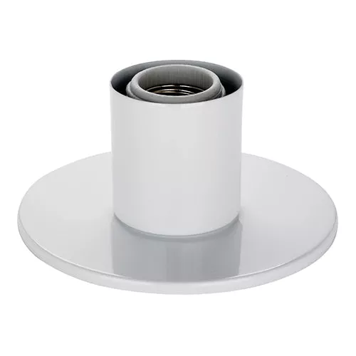 Satco 60-4803, 1LT DUAL SURFACE MOUNT - E26, 60W, 120V, Medium Base, White Finish