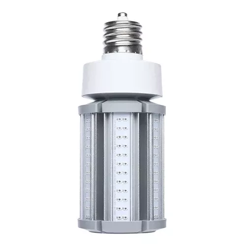 Satco S13138, 27HIDL/16K/E26O/PCA/U, Turtle Friendly 585Nm Amber Corncob, 27W, 120-277V, 1600K, 2000 Lumens, Medium E26 Base, Dark Gray Finish