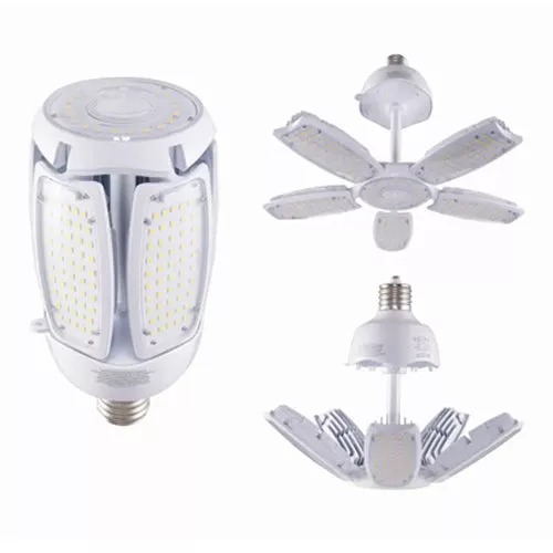 Satco S39679, 90W/LED/HID/MB-G3/50K/100-277V, LED HID Replacement, 90W, 100-277V, 5000K Natural Light, 12600 Lumens, Mogul EX39 Base, Clear Finish