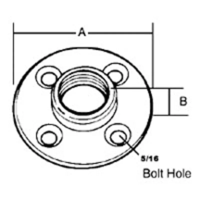 SC FP-405 1.5 IN FLANGE PL,RGD/IMC By Thomas & Betts FP 405