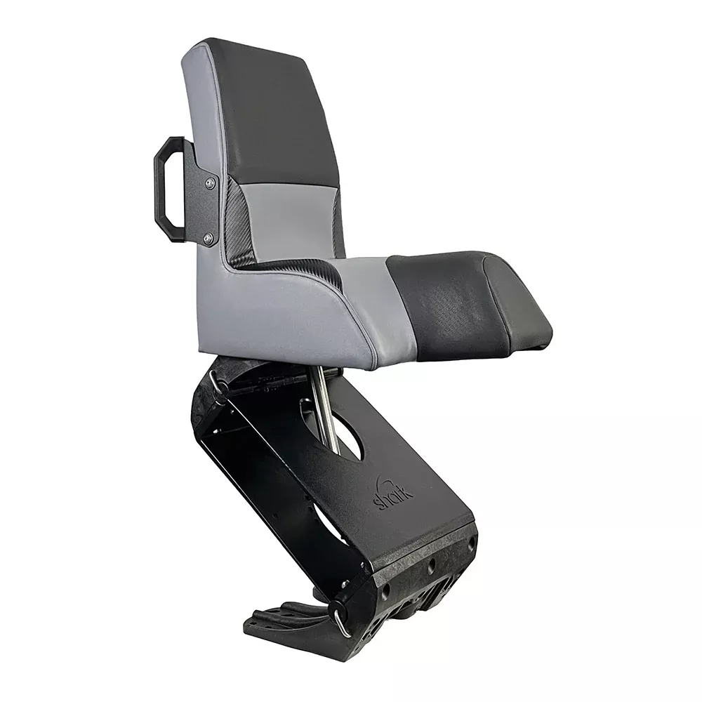 Shark EPIC Seat w/Flex Suspension – Grey Vinyl – Regular Handle [FEAX1000G]