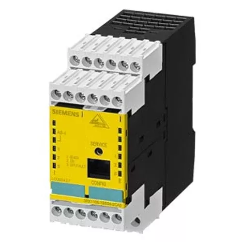 Siemens 3RK1105-1AE04-2CA0, ASIsafe Extended Safety Monitor 1 F-RO 1 Enabling Circuit IP20, with Screw Terminal Removable Terminals Safe Output Relay Response Time Maximum 40 ms Monitor Type 3