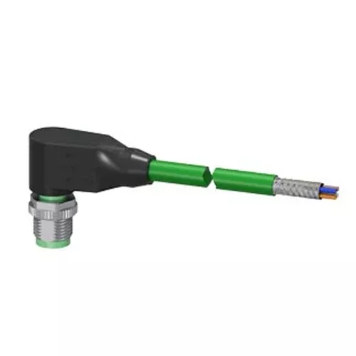 Siemens 3RK1902-2HB50, Bus Cable for PROFINET Pre-Assembled at One End 4-Core, Shielded Pre-Assembled with 1 x M12 D-Encoded Length 5.0 m