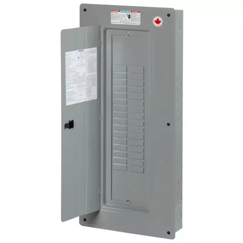 Siemens EQL32200D, EQL Series Main Lug Load Center with Door, 32 Circuits, 200A, 1 Phase 3-Wire, 120/240V, Type 1, Aluminium, Grey