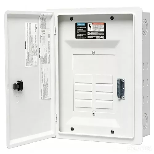 Siemens EQL8100DW, EQL Series Main Lug Load Center with Door, 8 Circuits, 100A, 1 Phase 3-Wire, 120/240V, Type 1, Aluminium, White
