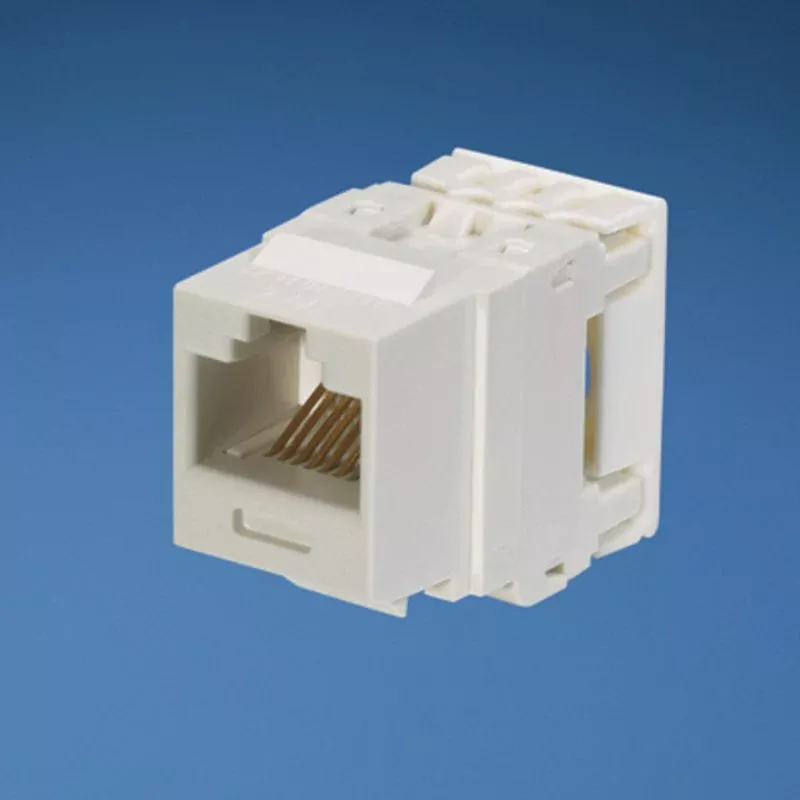 Snap In Connector, NetKey, Cat 6, Component Rated, White By Panduit NK688MWH