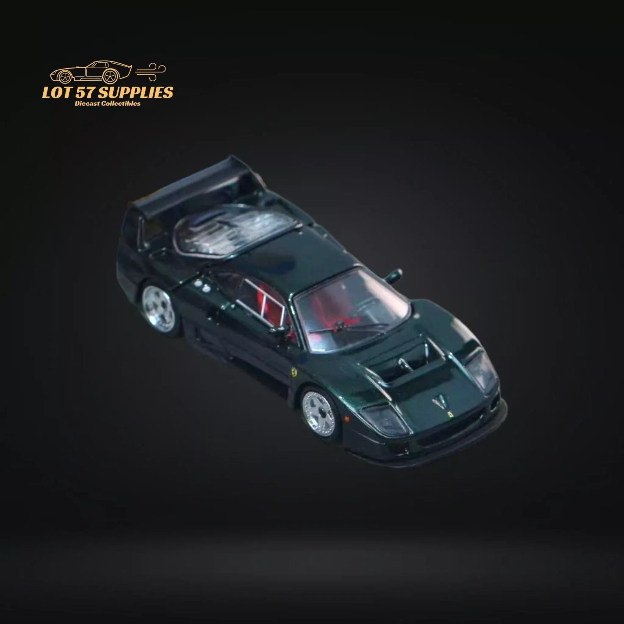 Stance Hunters Ferrari F40 LM British Green 1:64