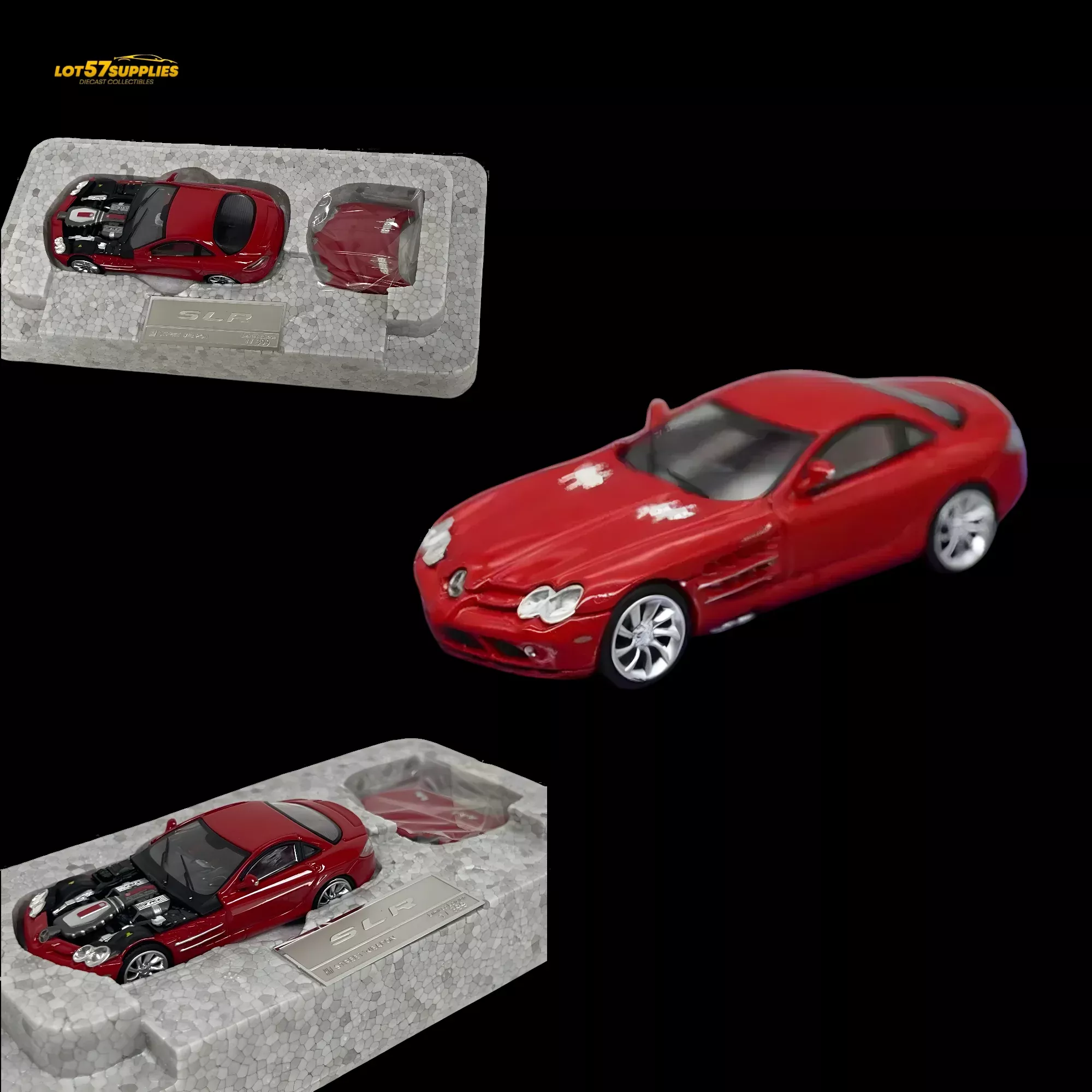 Street Weapon Mercedes-Benz McLaren SLR Red 1:64