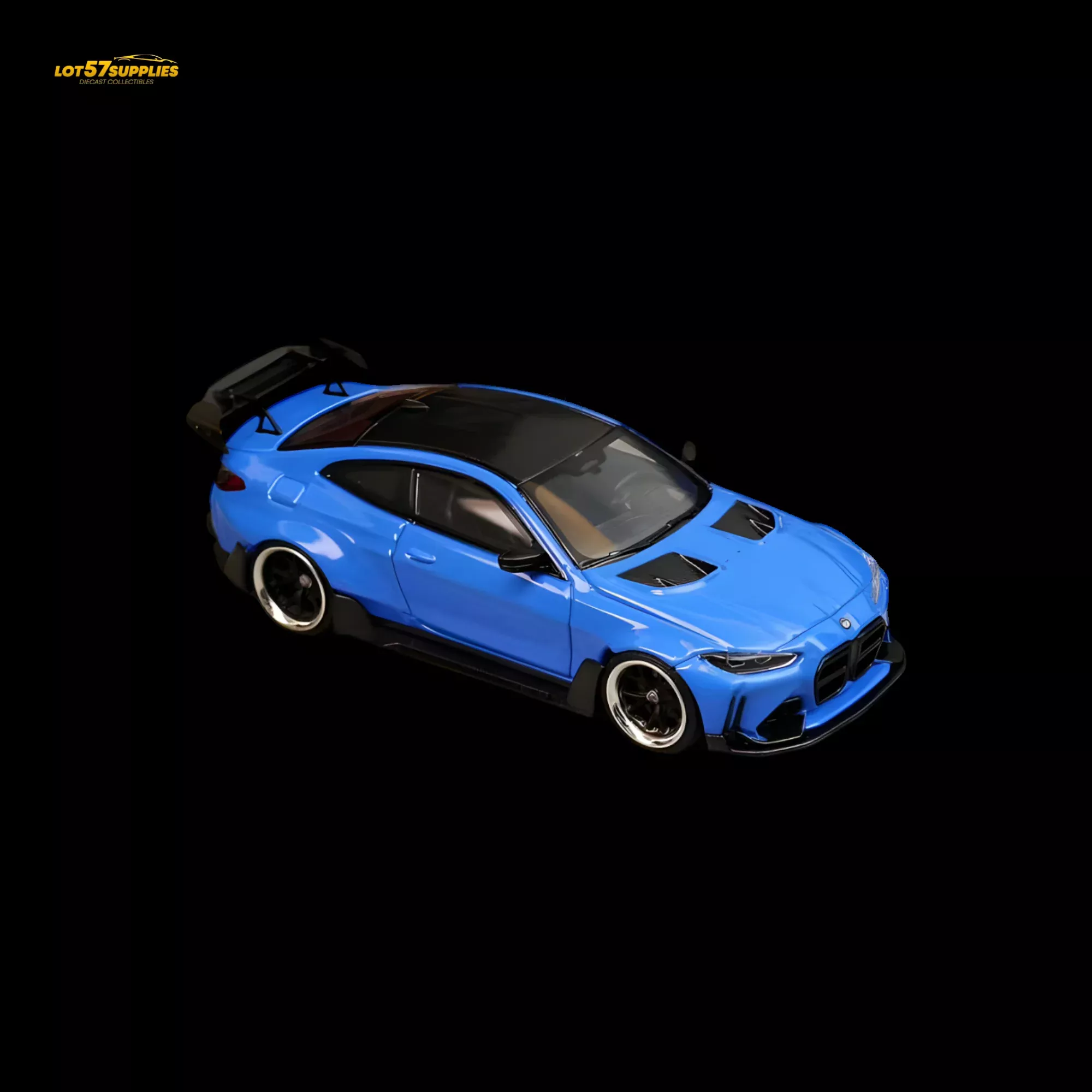 SW BMW G82 M4 Wide-Body Modified Portimao Blue 1:64