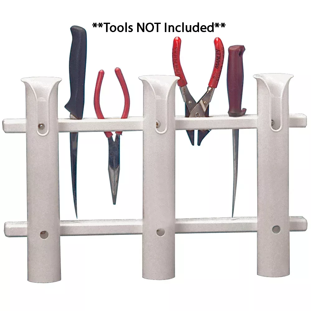 TACO 3-Rod Poly Rod Rack – White [P03-063W]