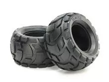 Tamiya ROUND REAR BUBBLE TYRES SOFT (2) 54866