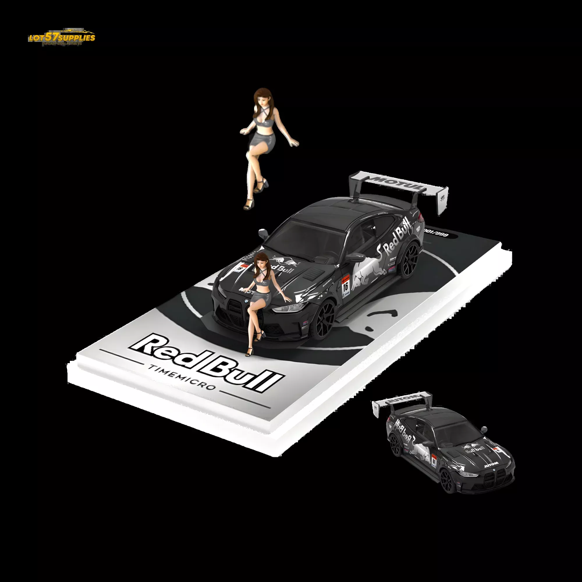 TimeMicro BMW M4 Widebody Silver 1:64