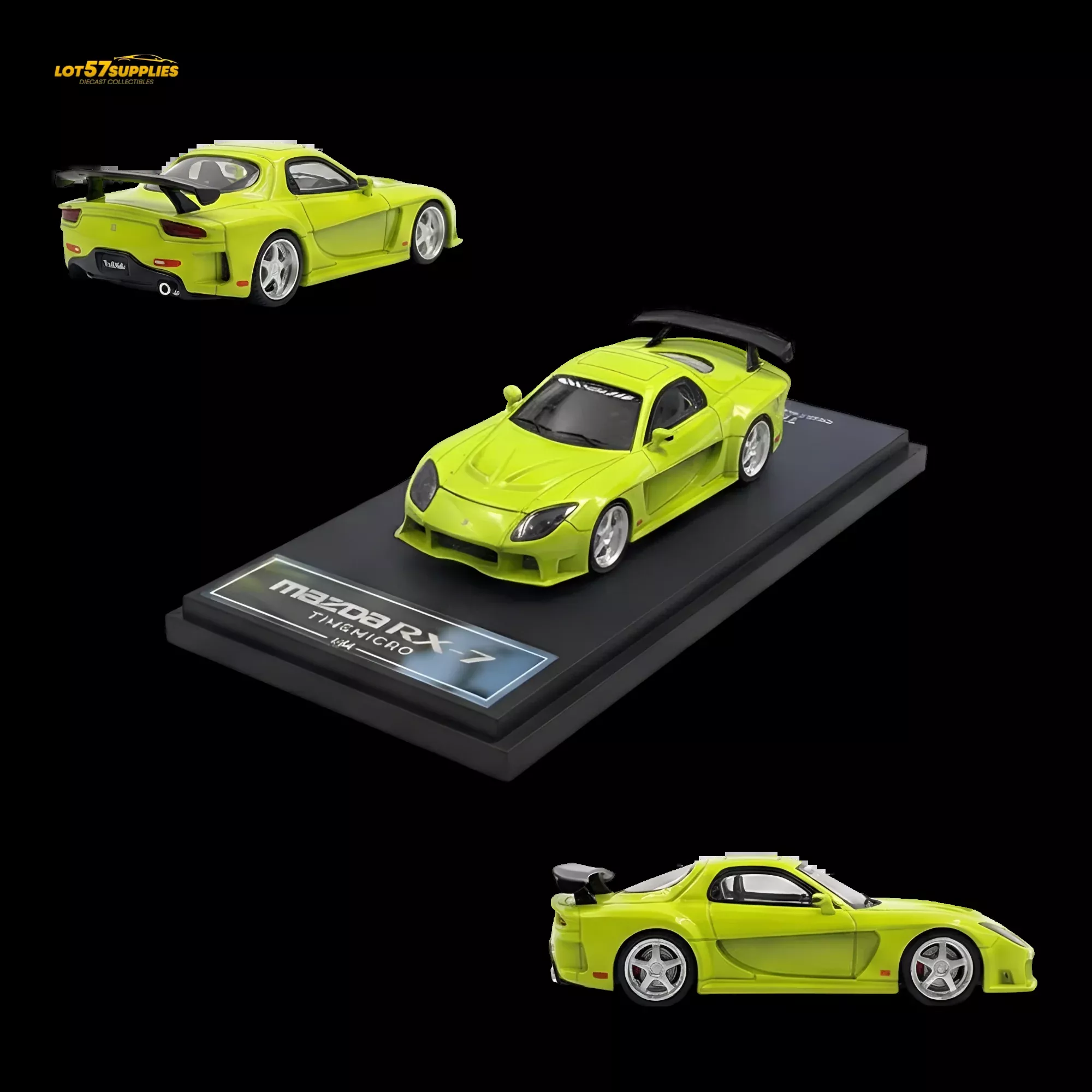 TimeMicro Mazda RX-7 VeilSide Green 1:64