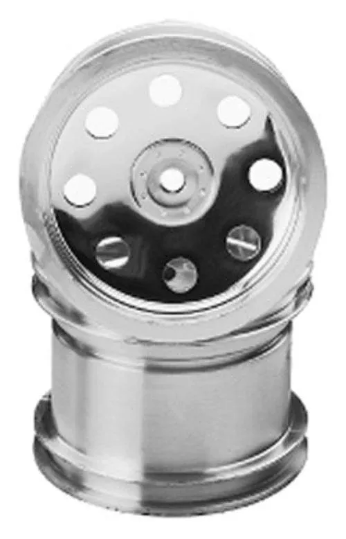 Traxxas 3672 Chrome Rear Wheel for Rustler/Stampede (2)