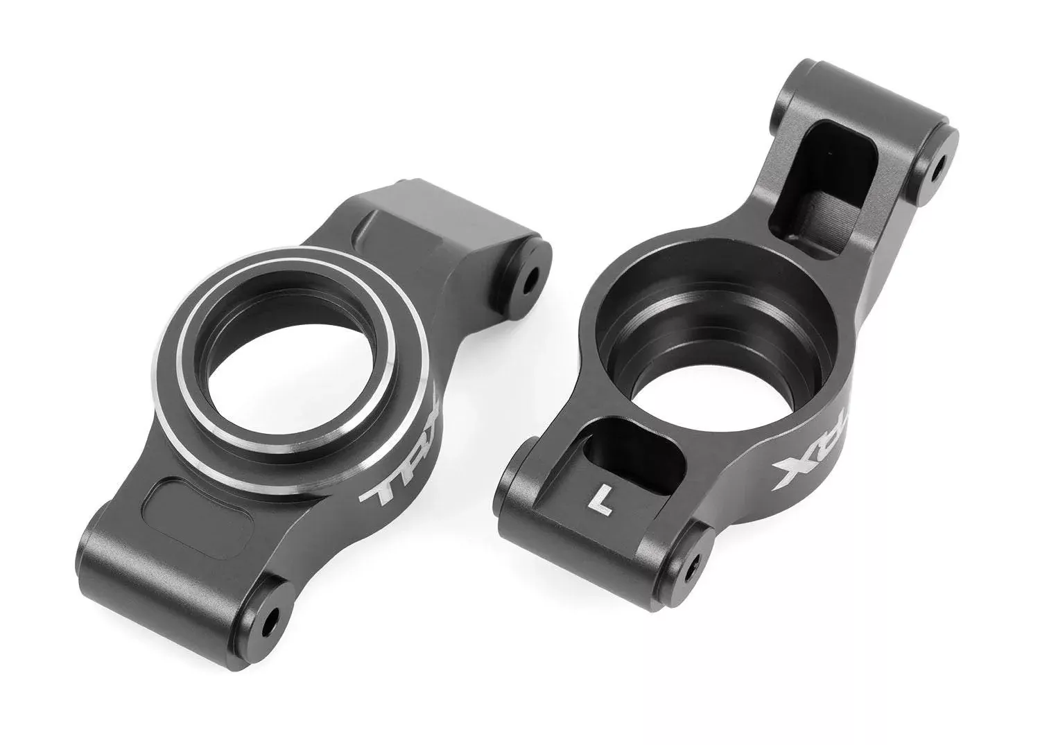 Traxxas 7852-GRAY Aluminum Rear Stub Axle Carriers X-maxx XRT