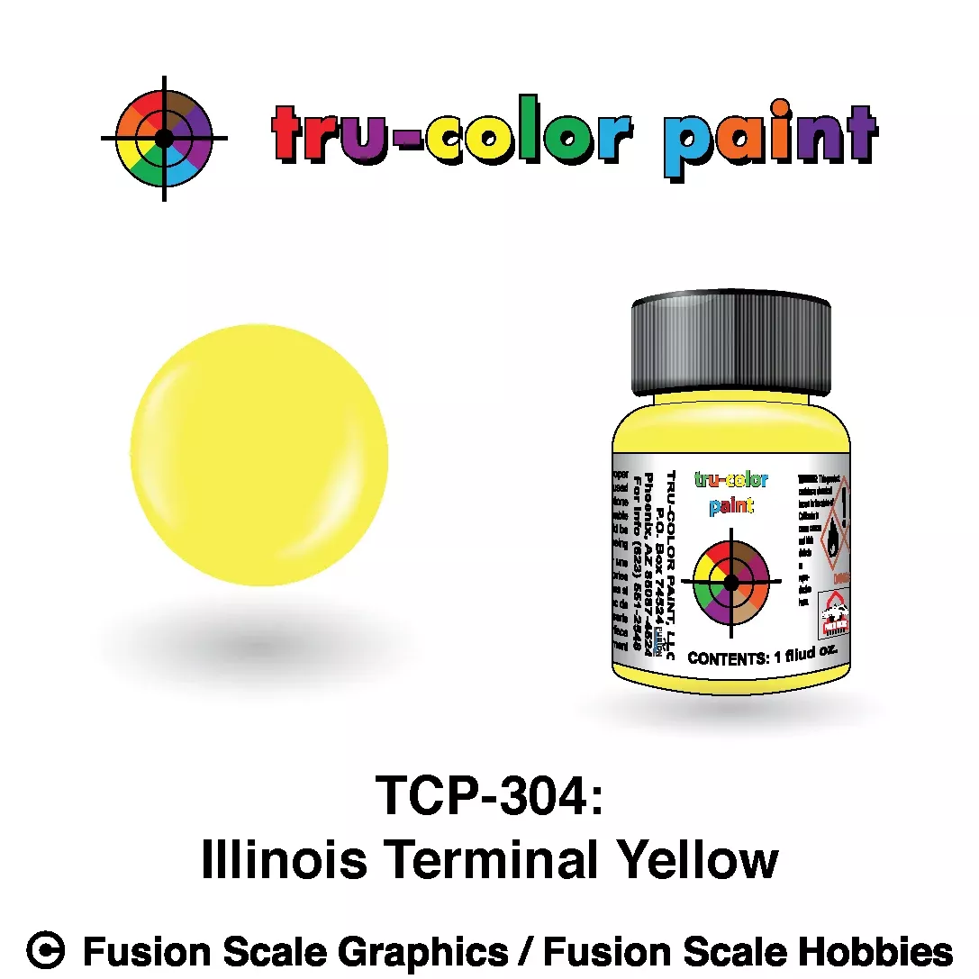 Tru Color Paint Illinois Terminal Yellow 1oz - 304