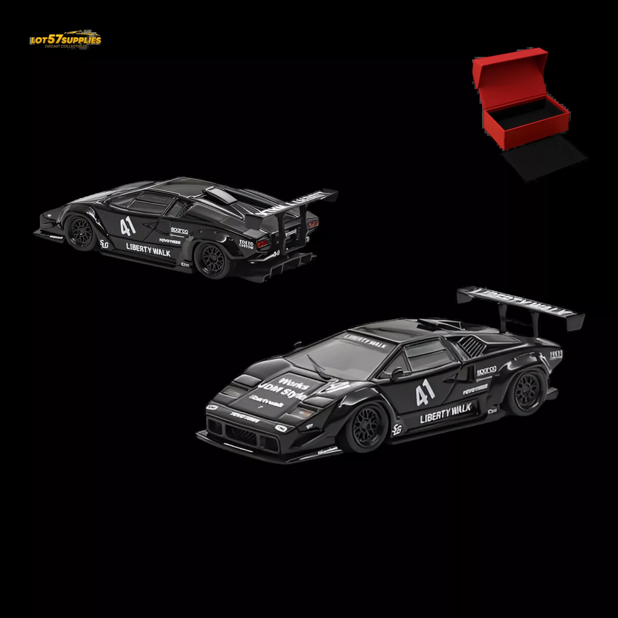 Vision64 Lamborghini Countach Luxury Version Black 1:64