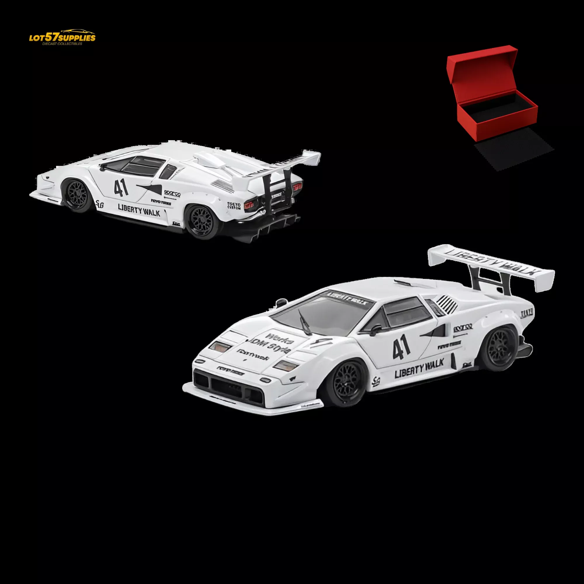 Vision64 Lamborghini Countach Luxury Version White 1:64