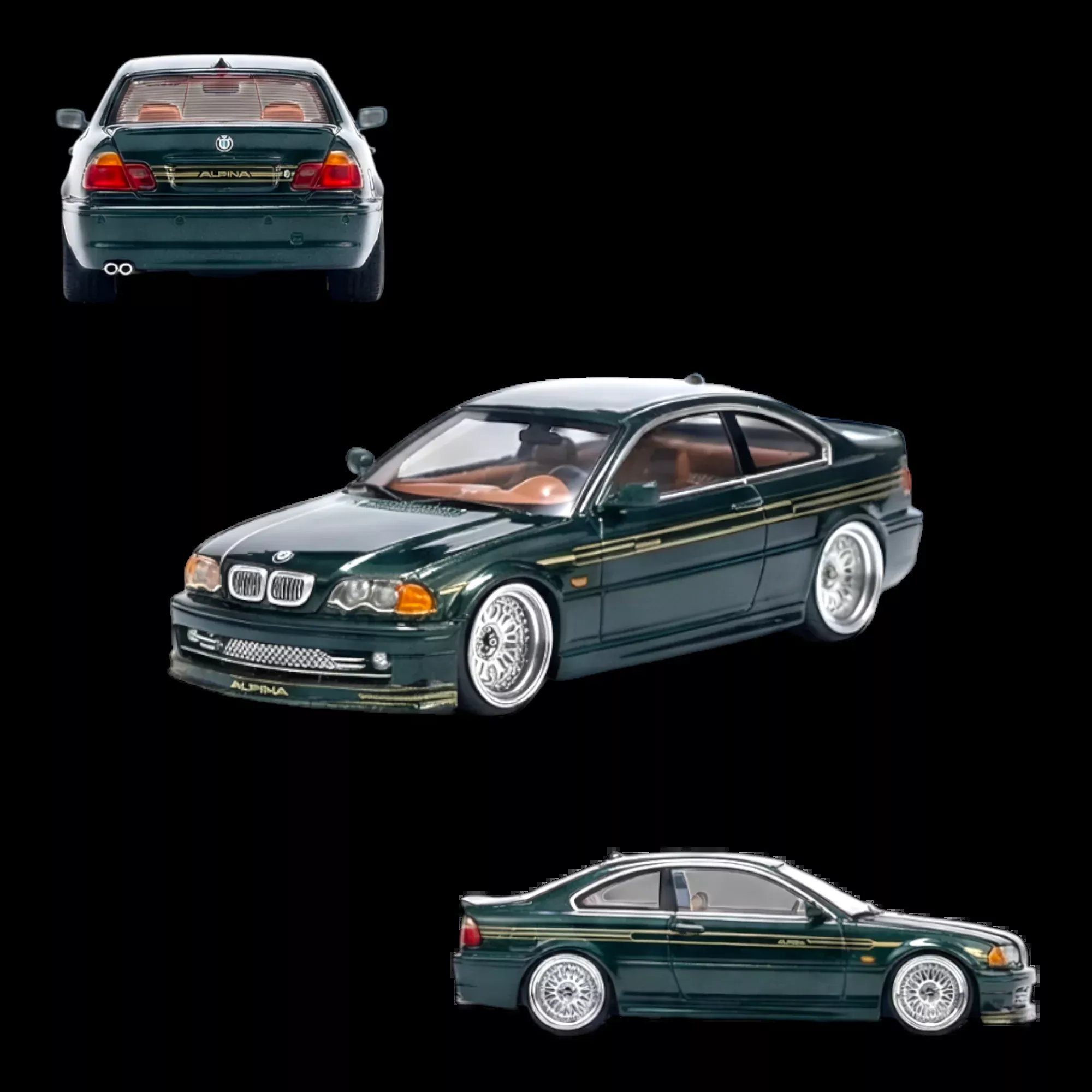 YM Model BMW E46 Alpina B3 British Green 1:64