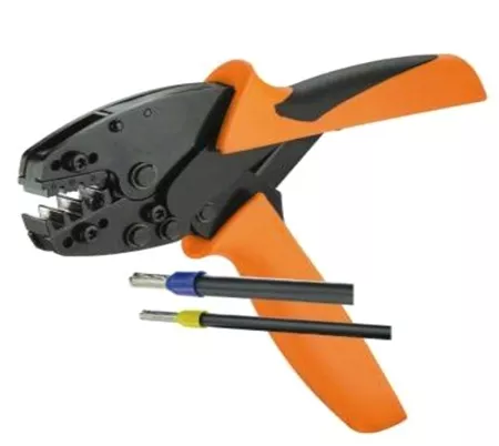 Z+F K70ZA000114 10-6 AWG Single & Twin Ferrule Crimping Tool, Orange Handle
