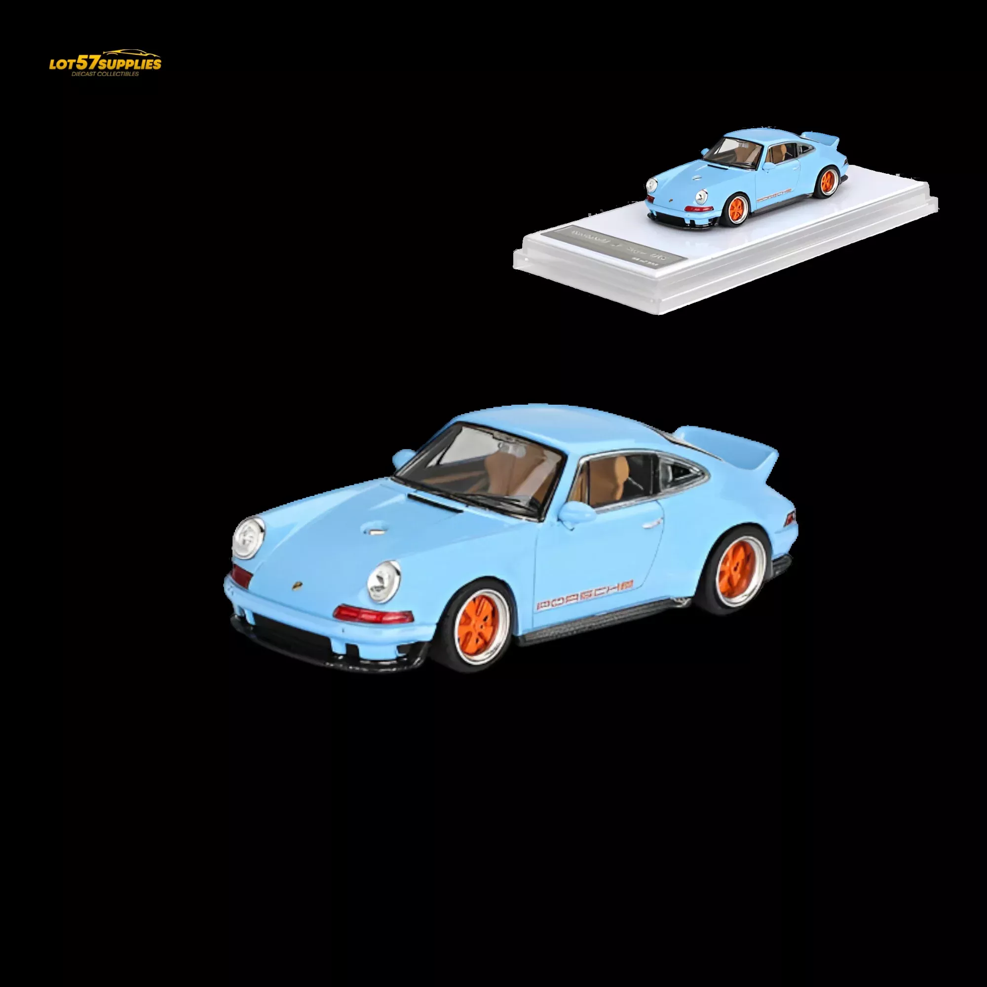 Zincit Model Porsche 911 Singer DLS Gulf Blue 1:64