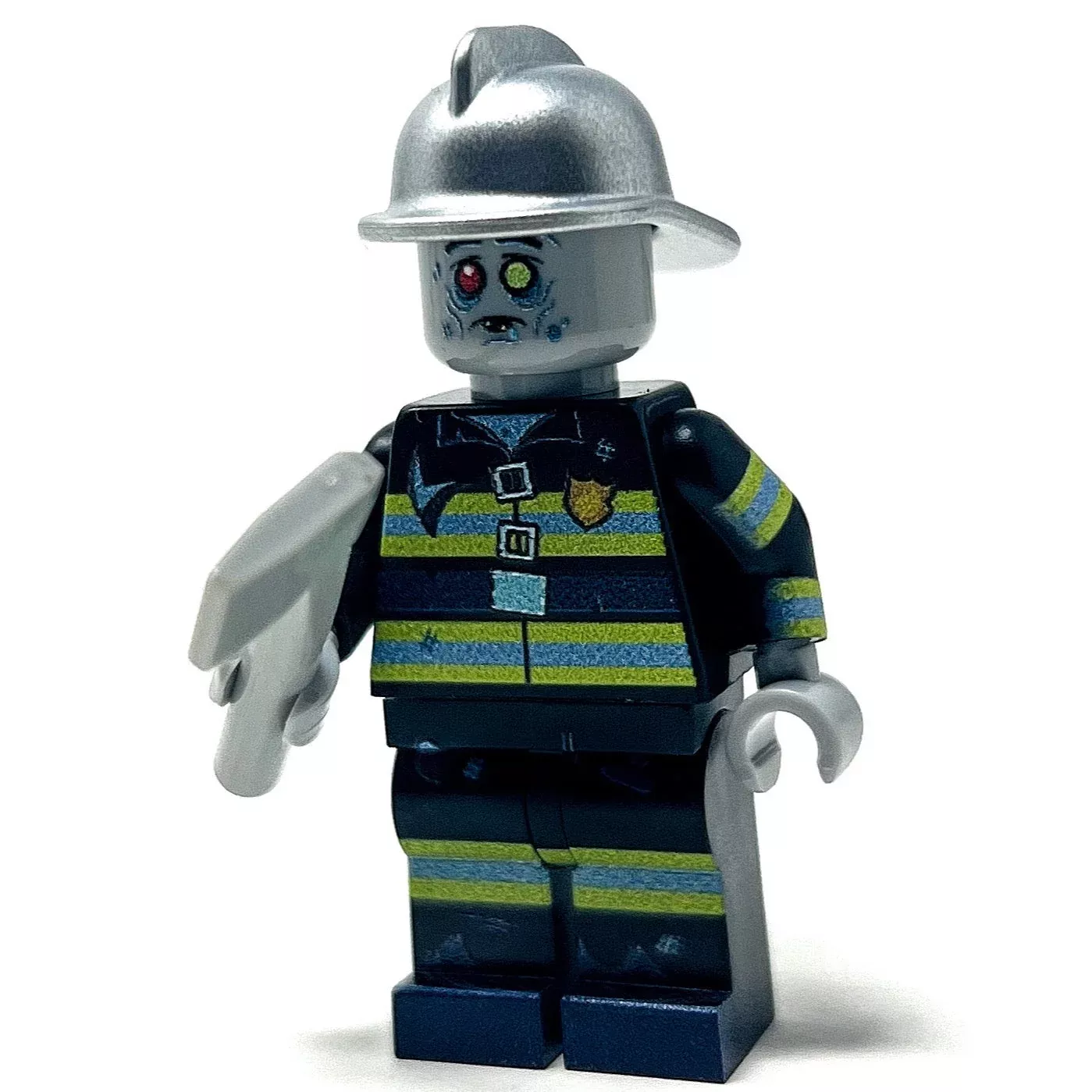Zombie Firefighter – Custom Minifig made using LEGO parts
